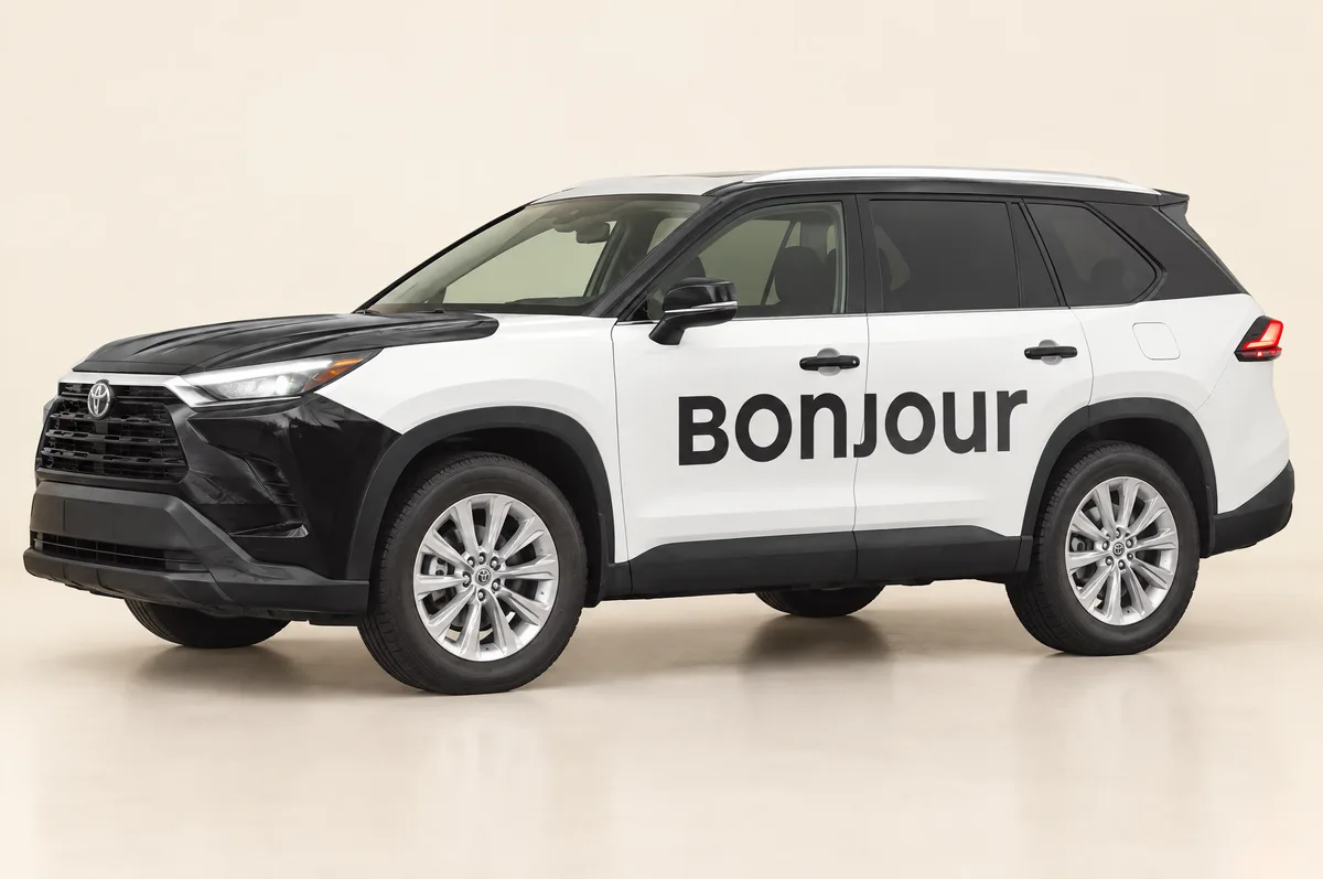 The SUV, comfortable for three hours on the road with luggage